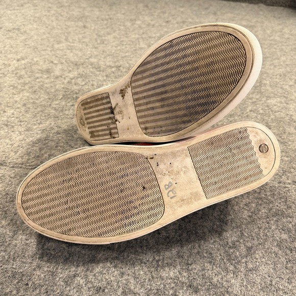 Magnanni Shoes Mens Size 11 Red Leather Perforated Low Top Casual Sneakers 21572 - Picture 11 of 15